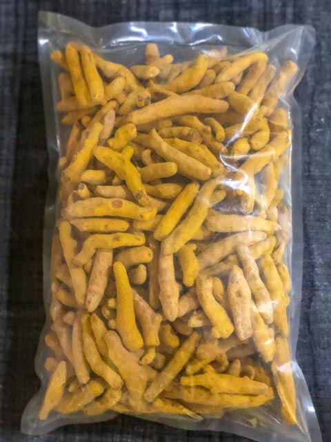 Cash Crop such as Turmeric stored in Hermetic Pouch